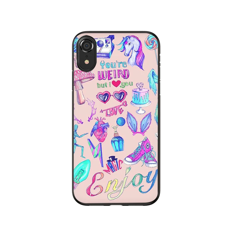B14 Мягкий силиконовый чехол для телефона Girly Pastel Witch Goth из ТПУ чехол для iPhone 5 5S SE 6 6s 7 8 plus X XR XS 11 Pro Max - Цвет: B14