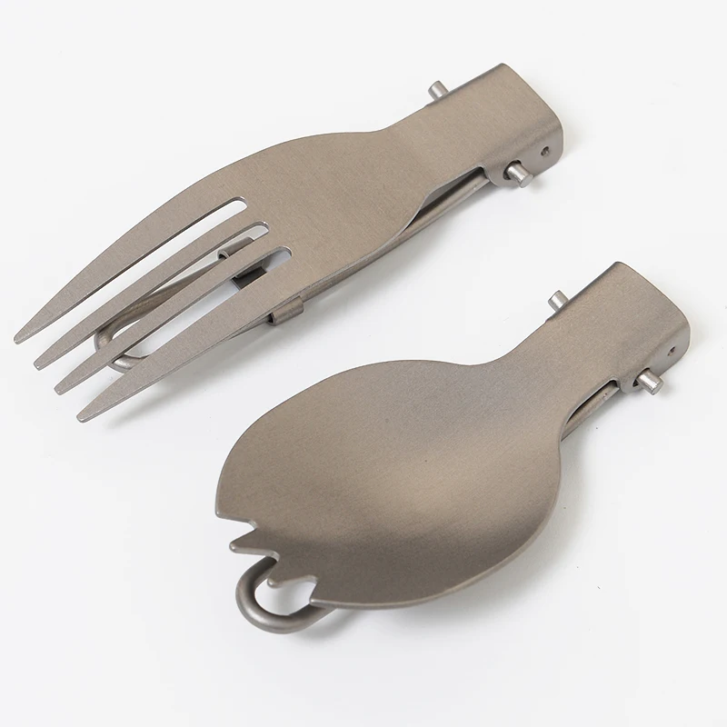 2 в 1 ложка для пикника вилка уличная Посуда Столовые приборы Складная