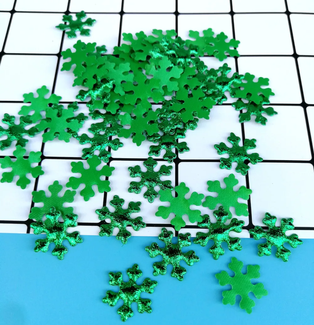 2.5cm about 100pcs 1 пакет конфетти в форме снежинок украшения для рождества белая Рождественская елка Декор рождественские вечерние украшения для дома - Цвет: 2.5cm about 100pcs