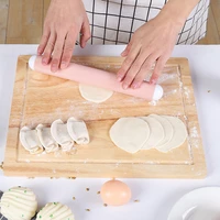 plastic non stick fondant rolling pin fondant cake dough roller decorating cake roller with glide paste tools