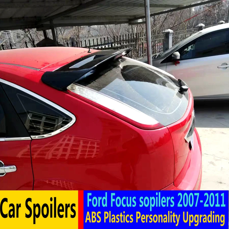 Для Ford Focus спойлер 2007-2011 Высокое качество абс материал заднее крыло автомобиля