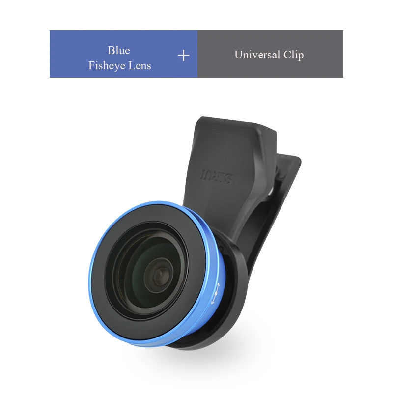 Blue Fisheye SIRUI Мобильный объектив внешняя зеркальная камера высокого разрешения Набор Универсальный объектив для мобильного телефона макро портретный объектив широкоугольный объектив рыбий глаз - Цвет: Blue Fisheye