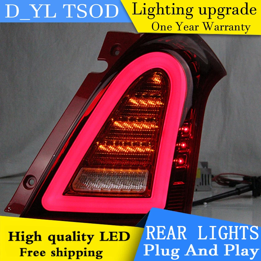 

Автомобильный Стайлинг светодиодный задний фонарь для Suzuki Swift задних светильник s 2005-2014 Swift задних светильник DRL + указатель поворота + тормоз...