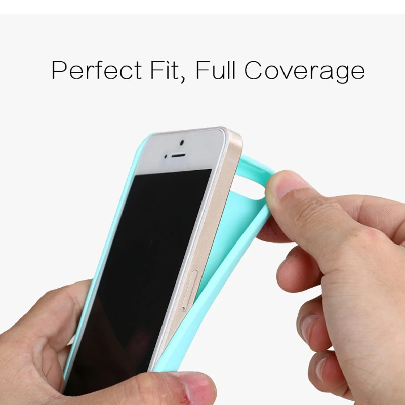 CAPAME For iPhone 5S Case SE 5 Shockproof 360 Girls Cute Candy Soft Silicone Fundas |