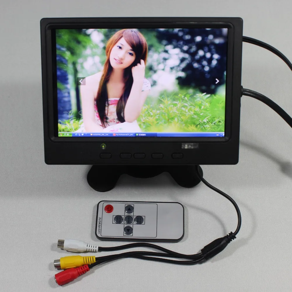 

7inch Lcd monitor 800x480 with HD MI+VGA+AV+Reversing with Europe Power supply for bus monitor VS-T0701ERB-V1