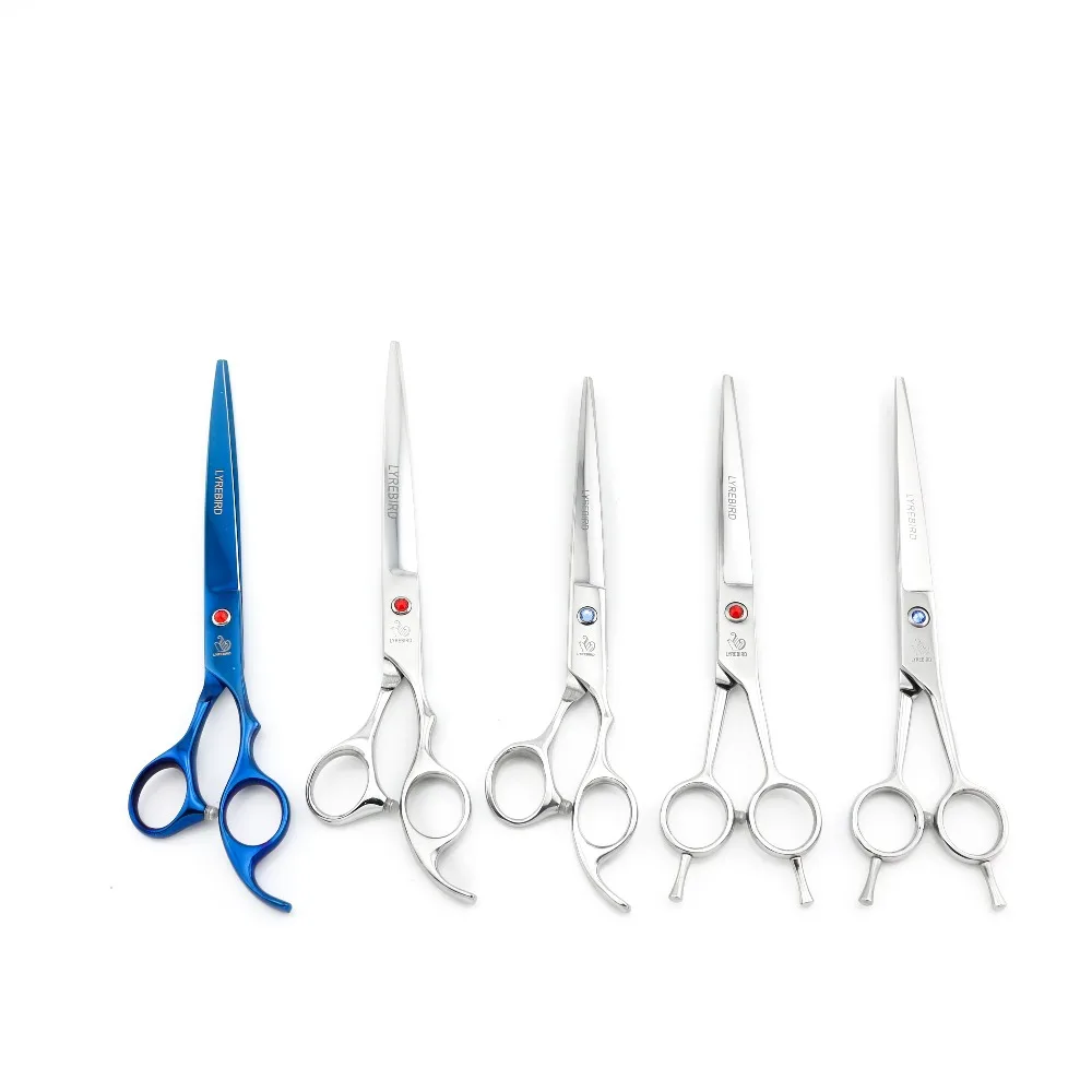 Ножницы для груминга собак 8 дюймов 7 5 дюйма ножницы левой и правой руки голубой