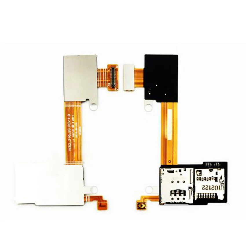 Для Sony Xperia M2 D2303 D2305 D2306 Sim + SD Слот держатель лотка гибкий кабель|Шлейфы для