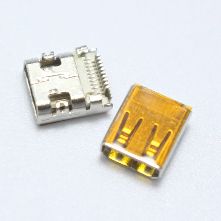 2 шт./лот 19Pin SMD Micro HDMI AF Женский Джек HD видео гнездо для планшетных ПК ноутбуков и т.