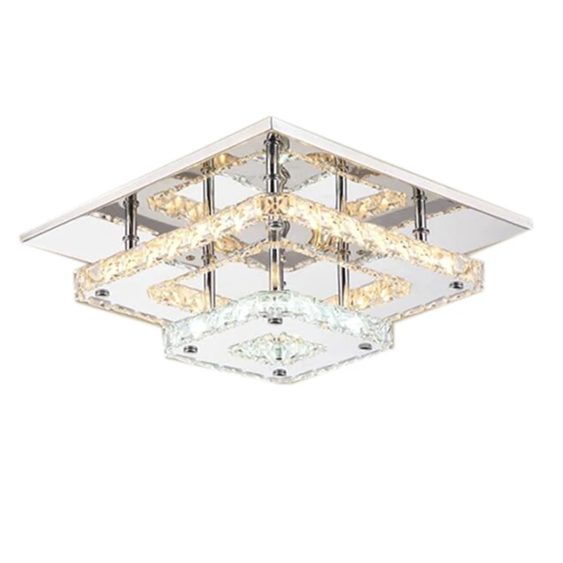 

Minimalist Modern crystal ceiling lamp led aisle lights Stainless steel corridor home balcony dining room lighting