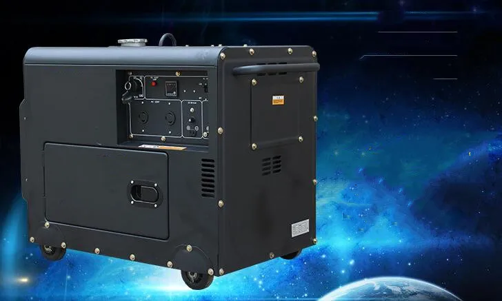 456CC мощный четырехтактный дизельный генератор 220 В 6 кВт однофазный бытовая