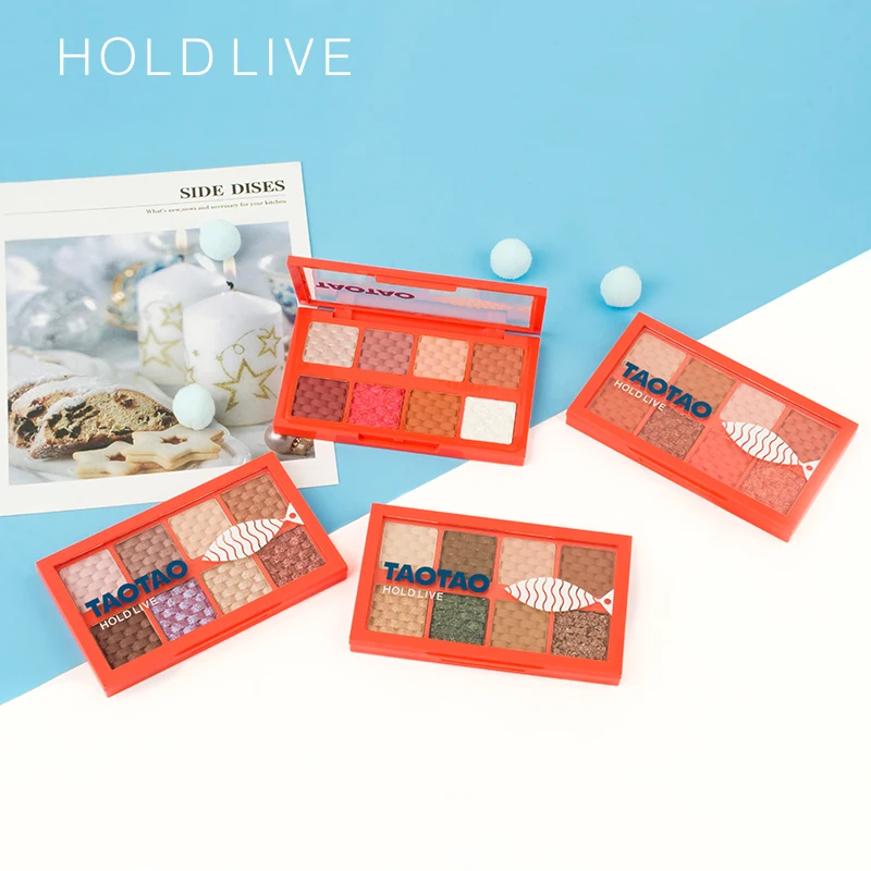 Hold Live 8 цветов блестящие перламутровые тени для век Палитра Водонепроницаемый