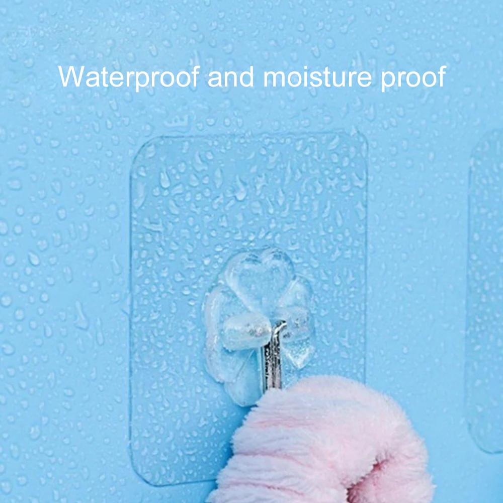 5PCS Hangers Wall Hooks Strong Window Accessories Home for Vacuum Sucker Flower Shape Bathroom Supply Improvement | Обустройство дома