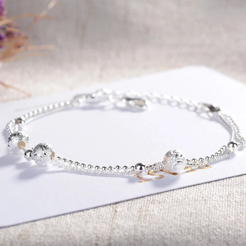 Женский двухслойный браслет FENGLI регулируемый с подвеской Mujer Круглый Свадебный