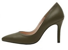 dark green 8cm JIANBUDAN/Женская Профессиональная офисная обувь на высоком каблуке; Высококачественная обувь из искусственной кожи с закрытым носком; деловые туфли-лодочки на высоком каблуке для банкета - Цвет: dark green 8cm