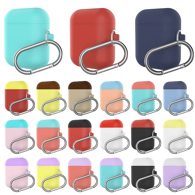 Силиконовый чехол для Airpods ударопрочный зарядная коробка 2 мм Ультратонкий Air Pods с