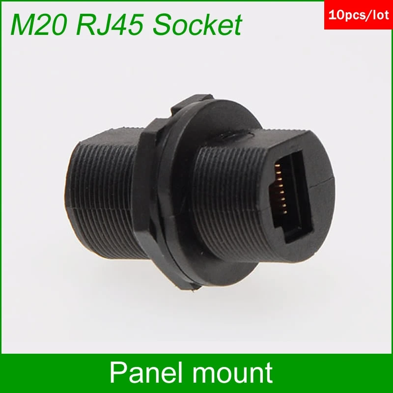 Сетевой адаптер M20 RJ45 водонепроницаемый штекер стандартный пылезащитная прямая
