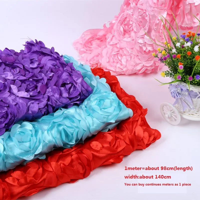 Трехмерная 3d Роза свадебный реквизит декоративная ткань ковровая вырез