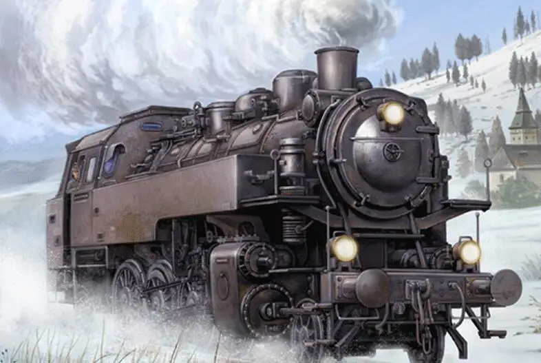 Трубач 00217 1/35 немецкий Dampflokomotive BR86 пластиковая модель комплект