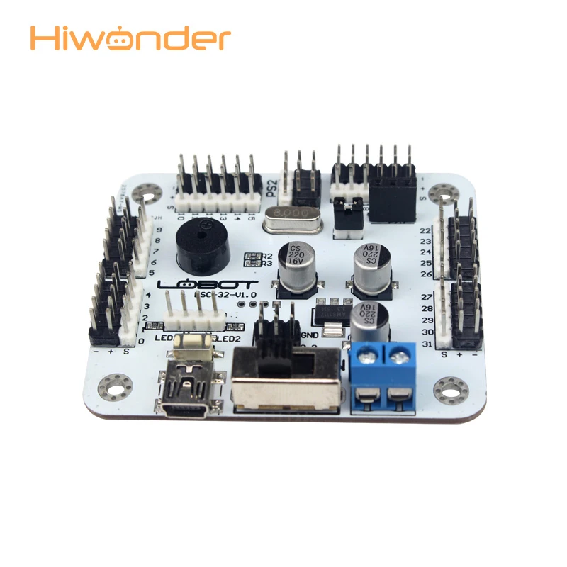 Hiwonder Servo контроллер 32 CH доска с PS2 ручка приемник для Hexapod Bipedal RC части робот