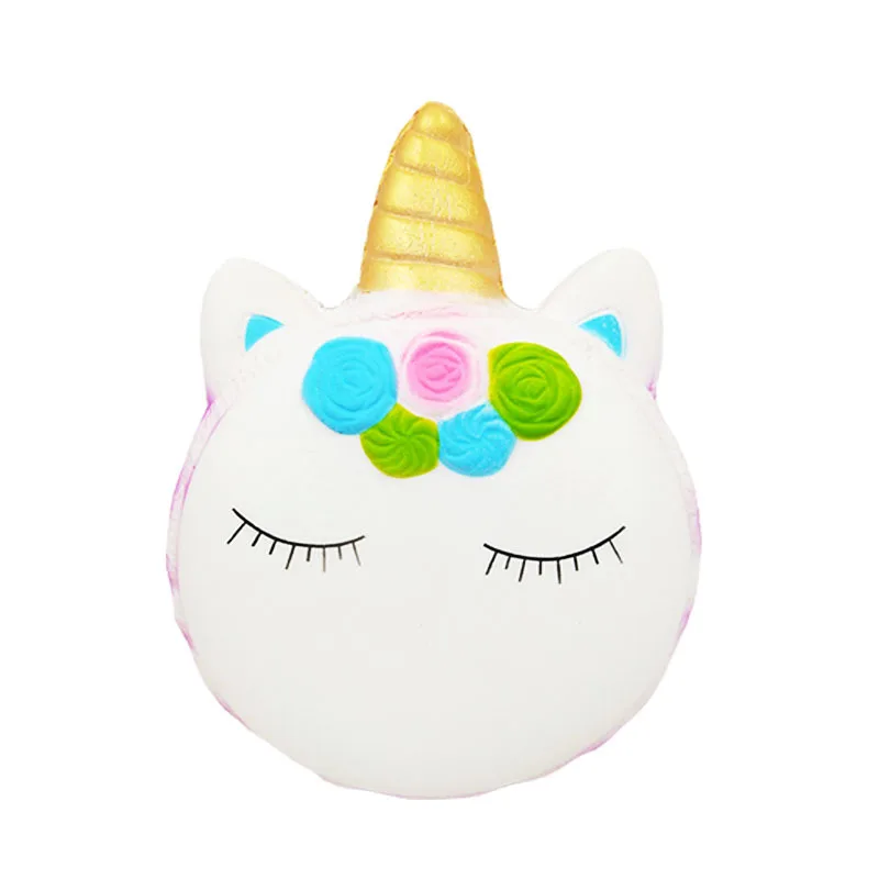 Большой большой Макарон сжималки Единорог пончик очень медленно