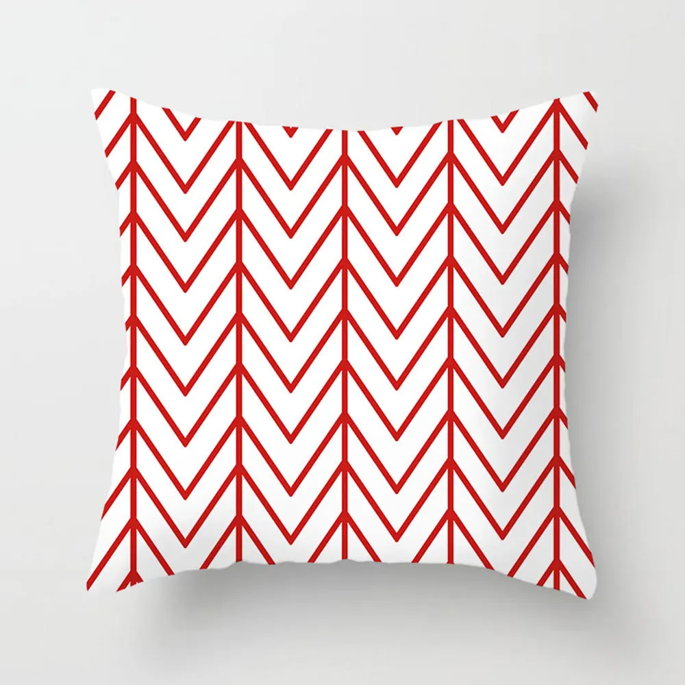 40*40cm Multi-color Pillowcase Geometric Cushion Set Wave Dot Dot Home Sofa Chair Decoration White Lattice Pillowcase