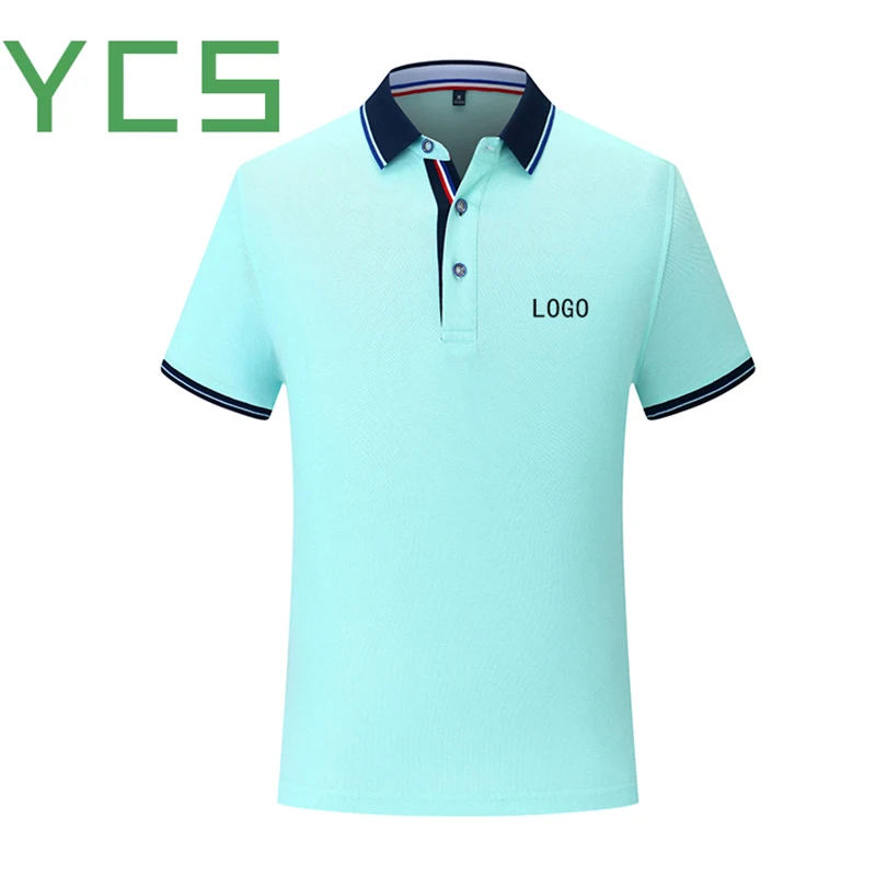 Рубашка поло YCS Store мужская с вышивкой/цифровым/шелковым принтом и вашим