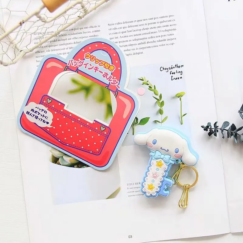 Sanrio, Hello Kitty My Melody Cinnamoroll маленькая двойная звезда Pom Purin мультфильм милый брелок сумка Подвеска зажим для девочек Подарки