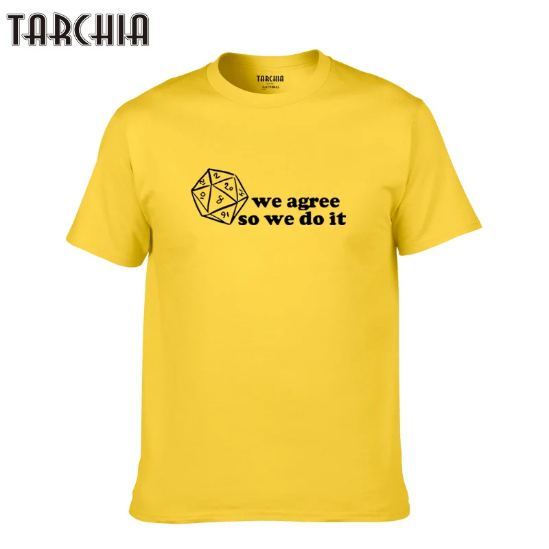 Футболка TARCHIA мужская повседневная с принтом хлопок короткий рукав мягкая