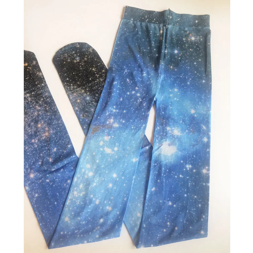 Новые колготки Harajuku для женщин с принтом Galaxy &amp Star | Женская одежда