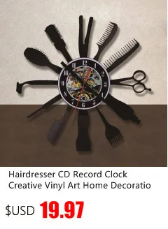 Creative Star Wars Theme Airplane Record Clock 3D Model Hollow Wall Clock Vinyl Record Material Antique Style Hanging Clock