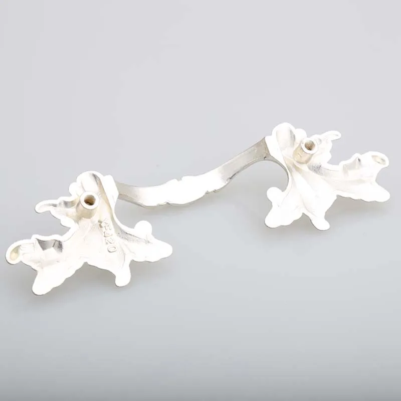 3 &quotВинтажные тревожные серебряные ручки для комода 76 мм Серебряный антикварный