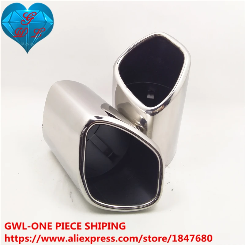 2 цвета автомобильный выхлопной глушитель квадратная труба модифицированный