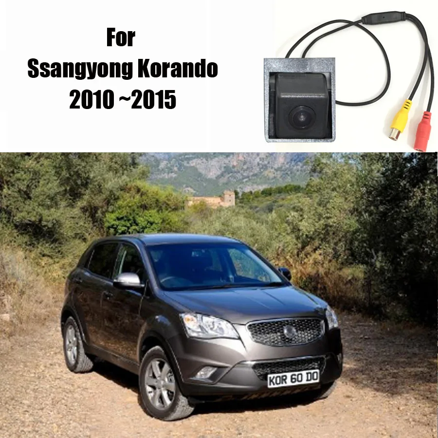 Автомобильная задняя камера для Ssangyong Korando 2010 ~ 2015/задняя парковочная камера/HD CCD RCA