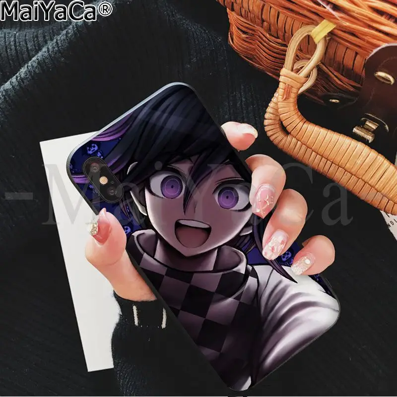 

MaiYaCa Danganronpa Monokuma TPU black Phone Case Cover Shell for iPhone 5 5Sx 6 7 7plus 8 8Plus X XS MAX XR