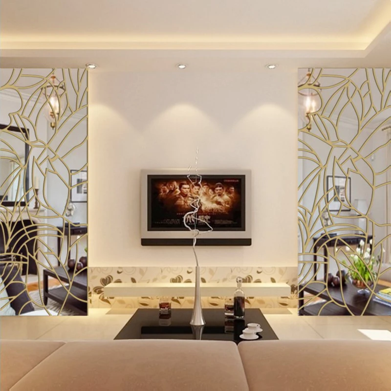 Зеркальная Настенная Наклейка с рисунком розы 180x70 см|Наклейки на стену| |