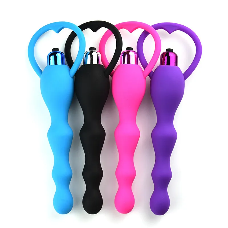 Anal Vibrator Sex Toy Waterproof Silicone Butt Plug Adult Erotic Product Beads Vibrating Dildo Massager For Women | Красота и