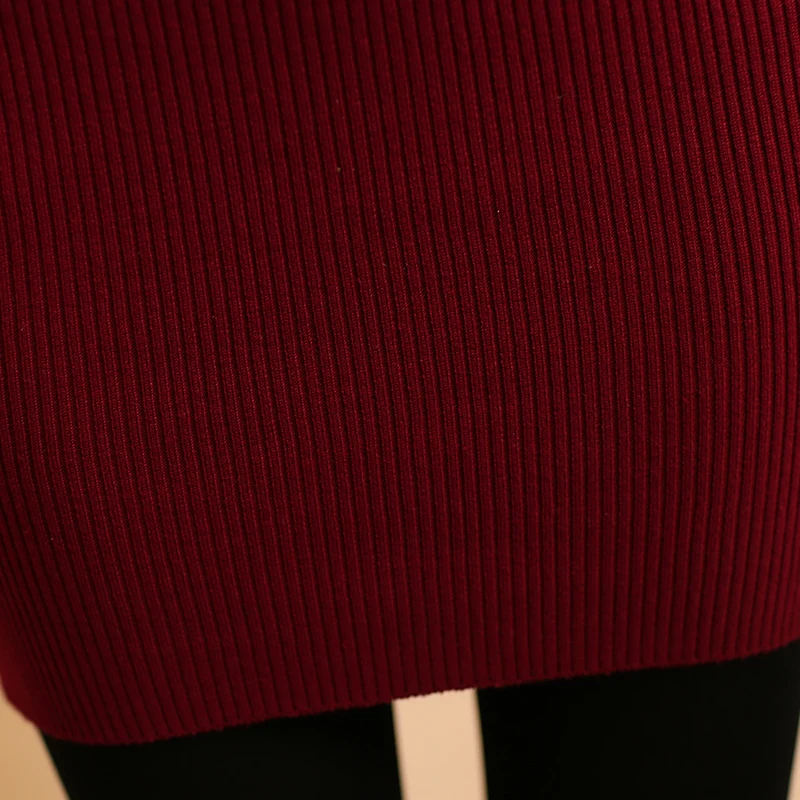 Женское трикотажное платье свитер на молнии однотонное облегающее эластичное