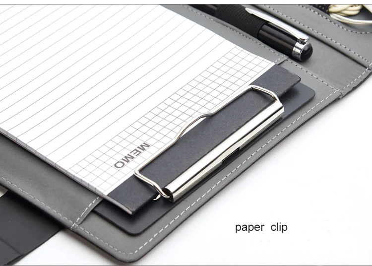 A4 PU кожаная папка с калькулятором Многофункциональный органайзер для офисных