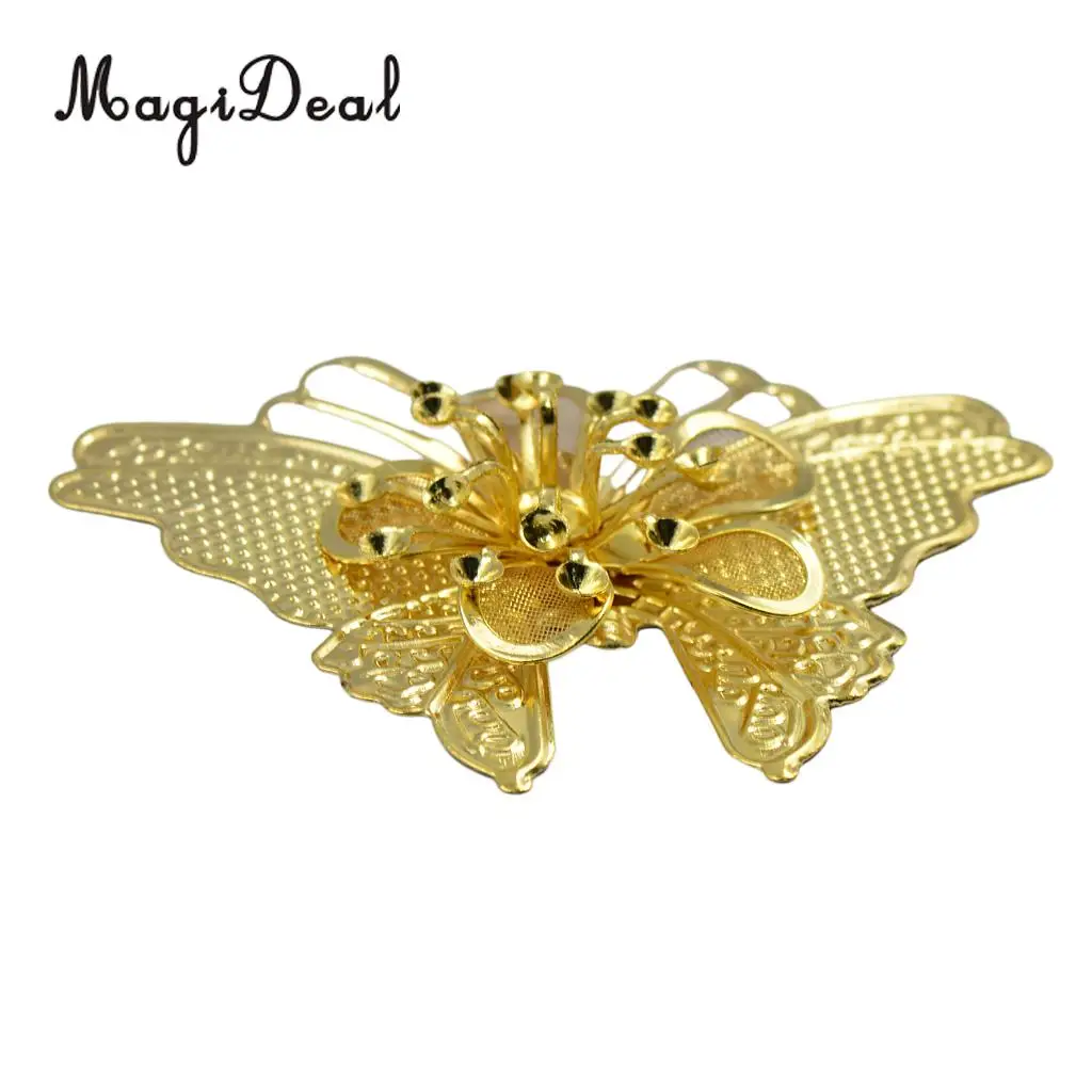 MagiDeal 6 шт. модные 3D большие филигранные бабочки DIY Скрапбукинг домашнее зеркало