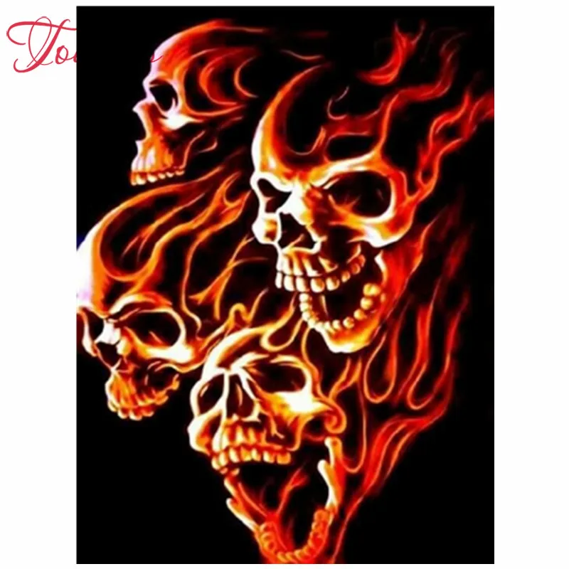 

Алмазная 5d-картина TOUOILP 100%, полностью сделанная своими руками, красная пористая алмазная живопись, круглая Алмазная картина стразы, вышивка,...