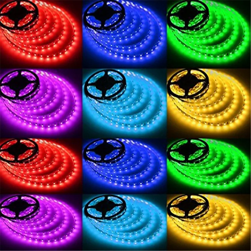 5 м белая СВЕТОДИОДНАЯ лента Smd 5050 rgb rgbw rgbww полоса DC12V 60 светодиодов/м Диодная лента водонепроницаемая гибкая ФИТА для вечерние украшения дома