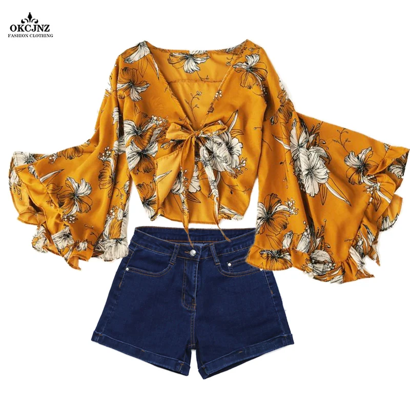 Новое поступление 2019 летний женский комплект из двух предметов Сексуальная