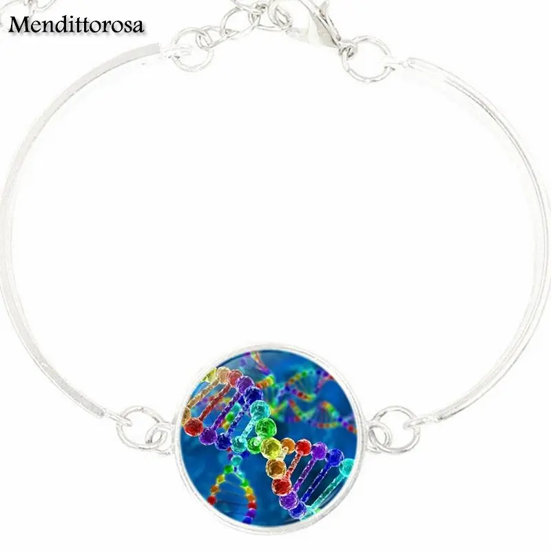 DNA For Schoolgirl Maxi Necklace Fashion Multi Designs Glass Cabochon Ball Chain Bracelet Bangle Jewelry Gifts | Украшения и