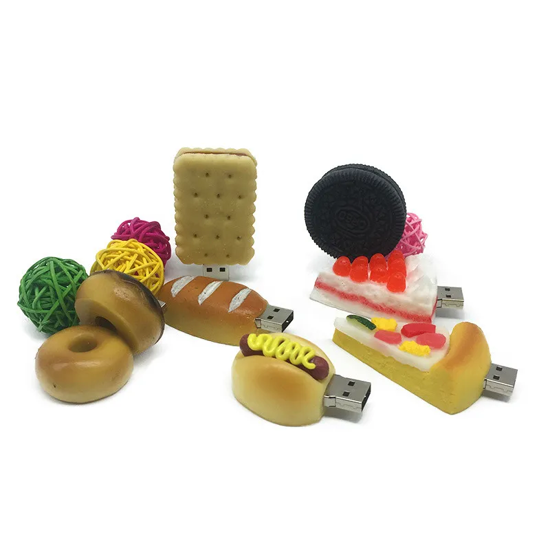 Usb флеш-накопитель 128 ГБ, память usb 2,0, 16 ГБ, 4 ГБ, 8 ГБ, флешка 16 ГБ, 32 ГБ, 64 ГБ,, usb карта памяти, ручка серии "Пицца", накопитель