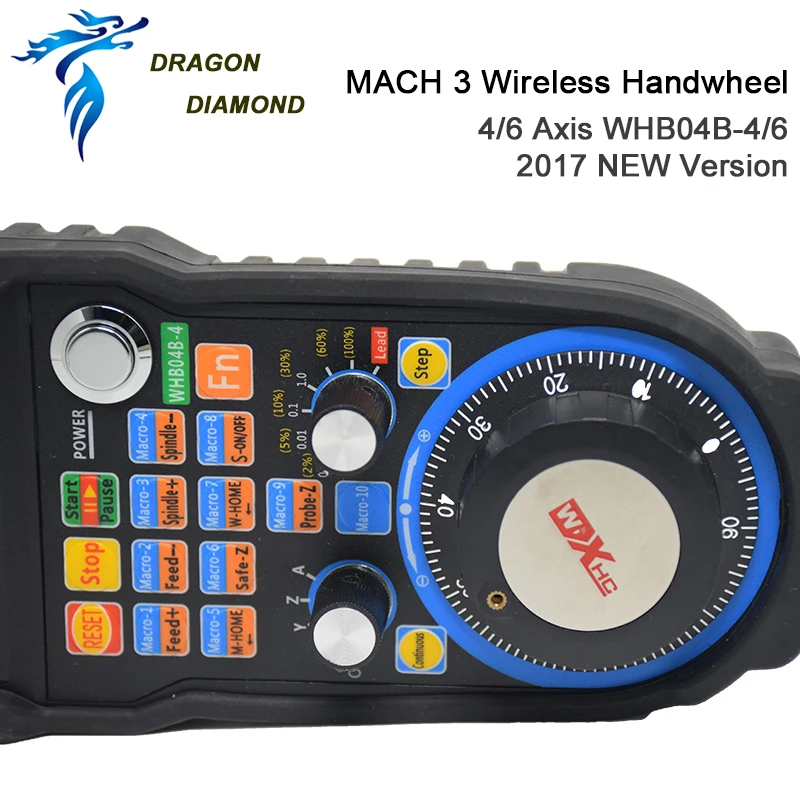 DRAGON DIAMOND XHC CNC беспроводной Маховик Mach3 MPG подвесной маховик для фрезерного станка 4