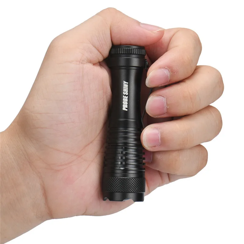 2018 CREE Q5 AA/14500 3Mode ZOOM LED Super Bright Flashlight MINI Police Torch Safety &amp Survival Z1012 5Down | Спорт и