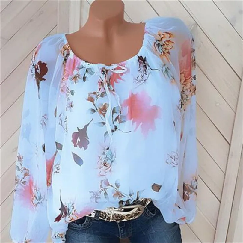 Женское шифоновое большого размера Блузка 2021 сезон: весна-лето кружево со