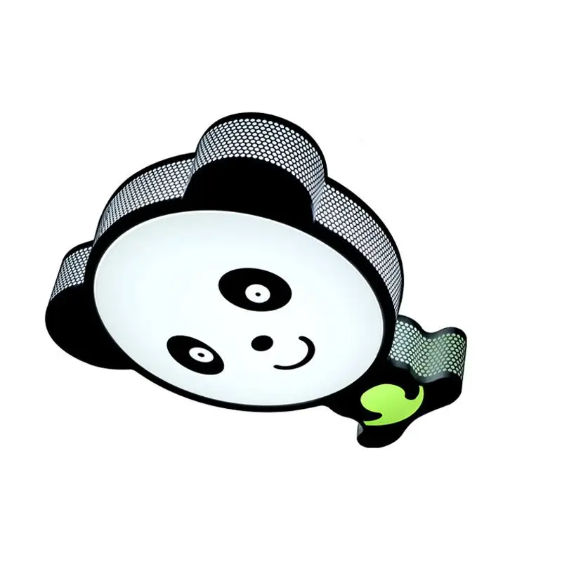 Современный металлический светодиодный потолочный светильник в виде панды для