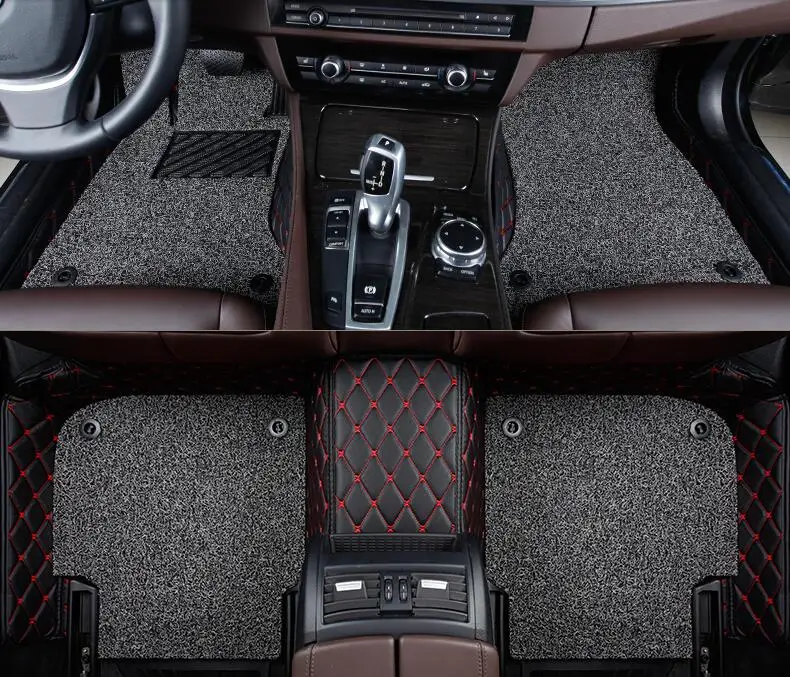 Пользовательские двойные автомобильные коврики для Jaguar XF XE XJL XJ6 XJ6L F-PACE F-TYPE