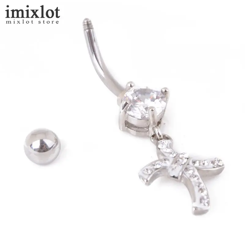 Imixlot 1 шт. Высокое качество бантом Спецодежда медицинская Сталь Кристалл кольцо